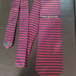 Tommy Hilfiger Men's Red Silk Tie